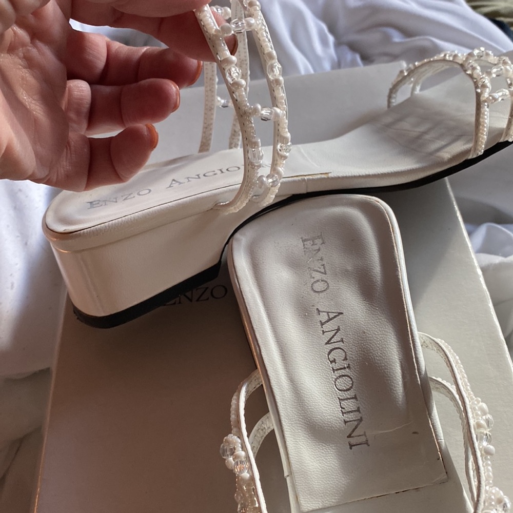 White Beaded slip on Elegant Enzo Angiolini - Picture 5 of 7